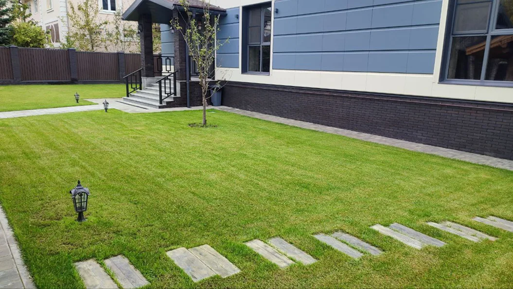 Благоустройство, газон